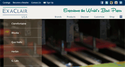 Desktop Screenshot of exaclair.com