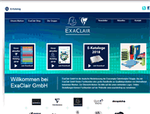Tablet Screenshot of exaclair.de
